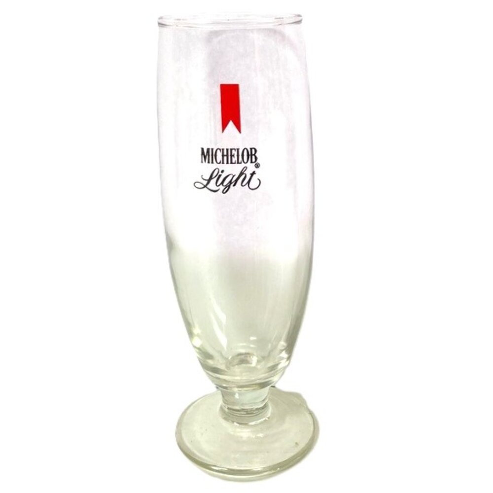 MICHELOB Light Pilsner Vintage Footed Beer Glass 12 oz